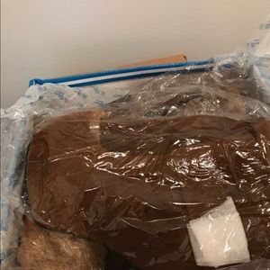 Women brown suede heels boots size 8.5